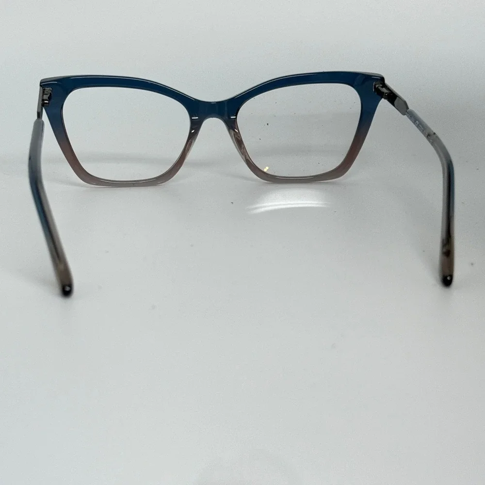 BCBGMAXAZRIA Cat‎ Eye Eyeglasses Blue Fade Gradient 48 16 130 21296